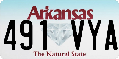 AR license plate 491VYA