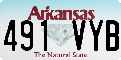 AR license plate 491VYB