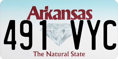 AR license plate 491VYC