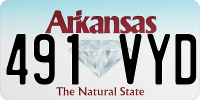 AR license plate 491VYD