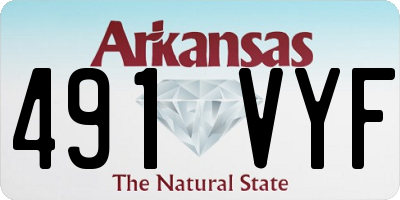 AR license plate 491VYF