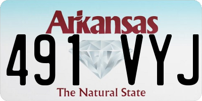 AR license plate 491VYJ