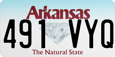 AR license plate 491VYQ