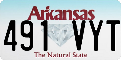 AR license plate 491VYT