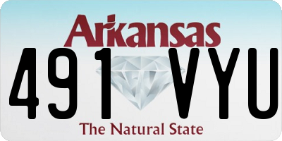 AR license plate 491VYU