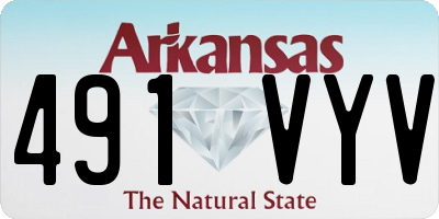 AR license plate 491VYV