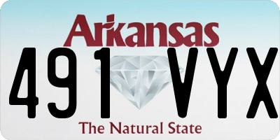 AR license plate 491VYX