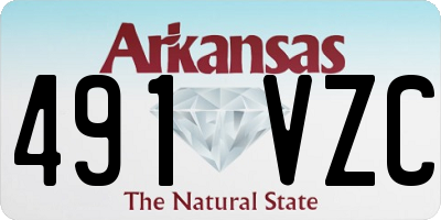 AR license plate 491VZC