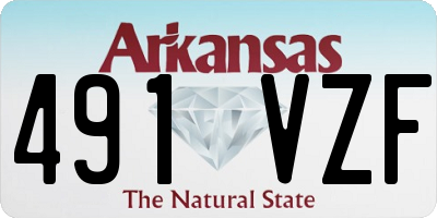 AR license plate 491VZF