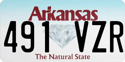 AR license plate 491VZR