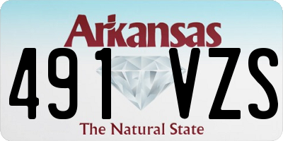 AR license plate 491VZS