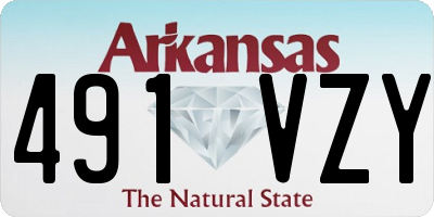 AR license plate 491VZY