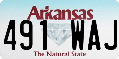 AR license plate 491WAJ