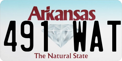 AR license plate 491WAT