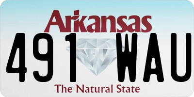 AR license plate 491WAU