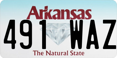 AR license plate 491WAZ