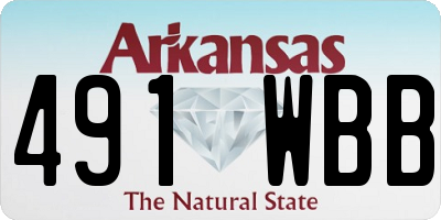 AR license plate 491WBB