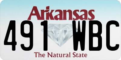AR license plate 491WBC