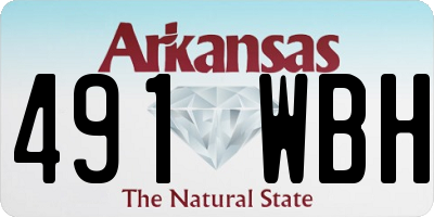 AR license plate 491WBH