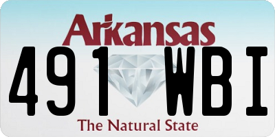 AR license plate 491WBI