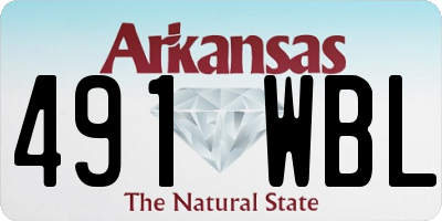 AR license plate 491WBL