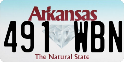 AR license plate 491WBN
