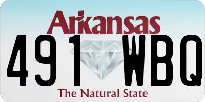 AR license plate 491WBQ