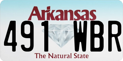 AR license plate 491WBR