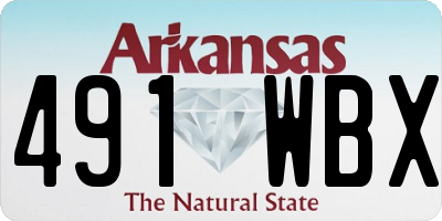 AR license plate 491WBX