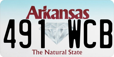 AR license plate 491WCB
