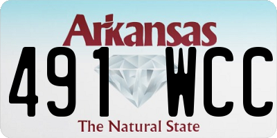 AR license plate 491WCC