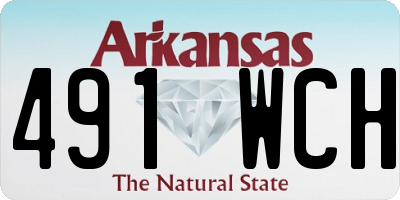 AR license plate 491WCH