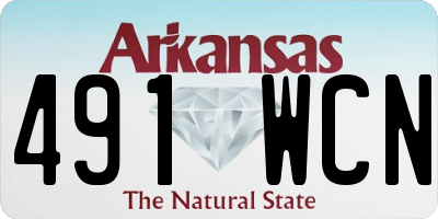 AR license plate 491WCN