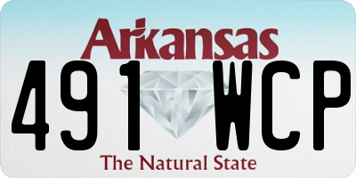 AR license plate 491WCP