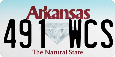 AR license plate 491WCS