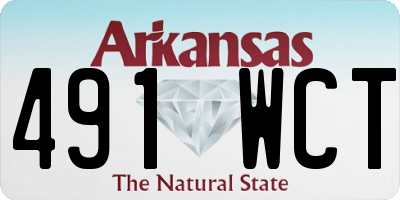 AR license plate 491WCT