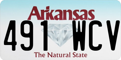 AR license plate 491WCV