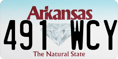 AR license plate 491WCY