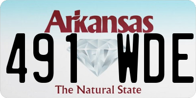 AR license plate 491WDE