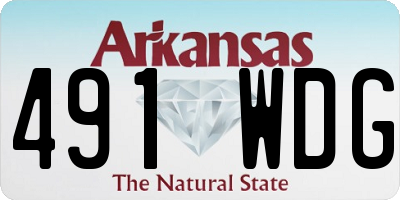 AR license plate 491WDG