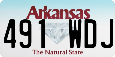 AR license plate 491WDJ