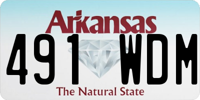 AR license plate 491WDM