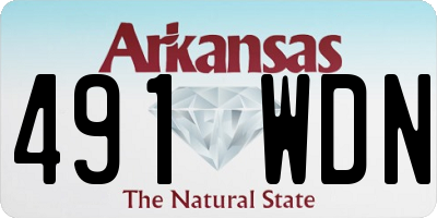 AR license plate 491WDN