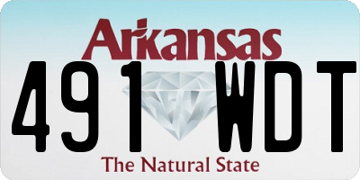 AR license plate 491WDT
