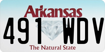 AR license plate 491WDV