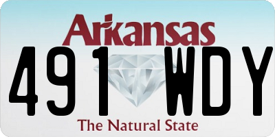 AR license plate 491WDY