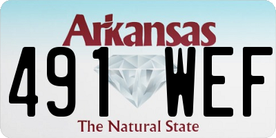 AR license plate 491WEF