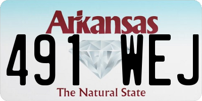 AR license plate 491WEJ