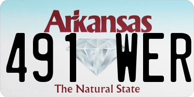 AR license plate 491WER