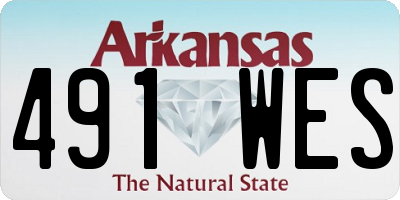 AR license plate 491WES